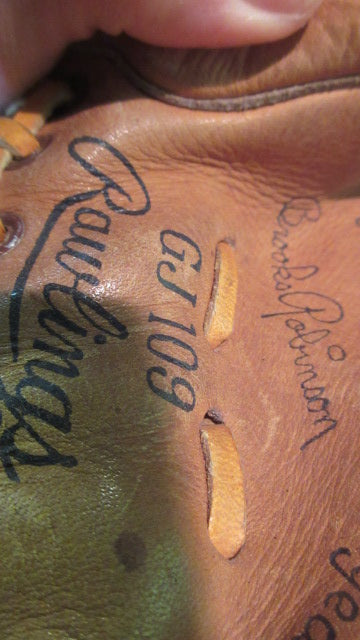 Used Vintage Rawlings GJ 109 Brooks Robinson Leather Baseball Glove