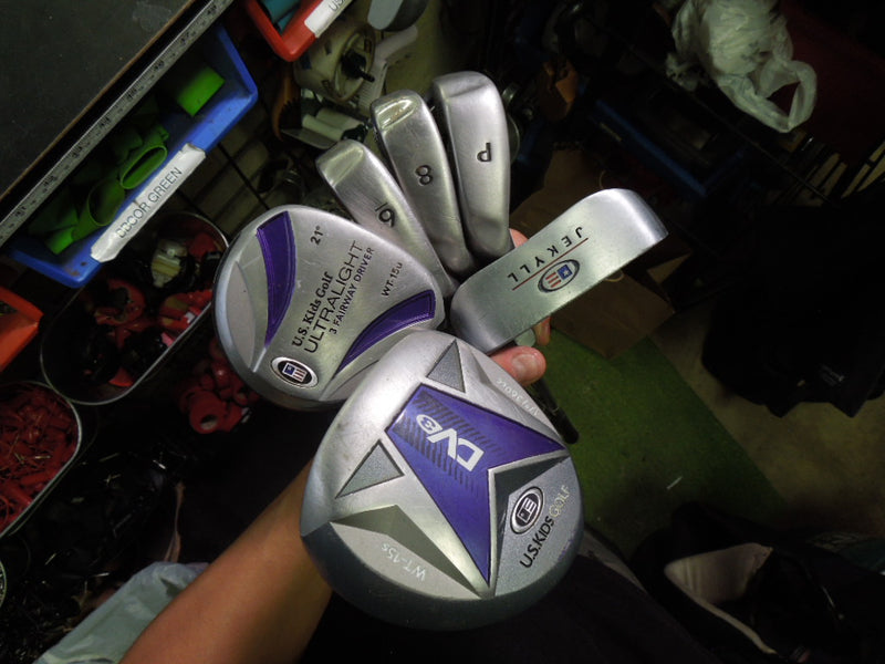 Load image into Gallery viewer, Used U.S. Kids Golf UL 54s DV3 6pc Jr. Golf Club Set with Bag
