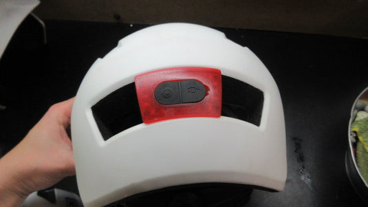 Used Dual Sport Bicycle Helmet W/ USB Charging Light - Size Medium