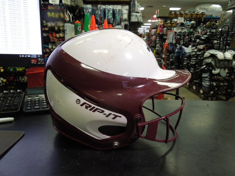 Load image into Gallery viewer, Used Rip It Softball Batting Helmet with Mask Size 6 1/2 - 7 3/8

