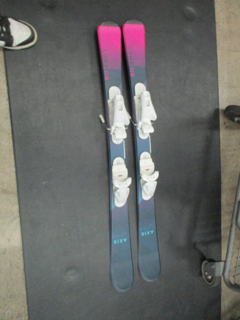 Used Axis Luna 100cm Downhill Skis W/ JRS Bindings