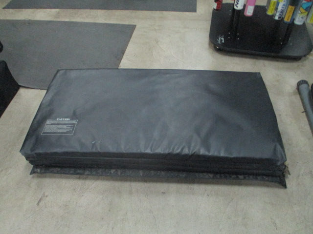 Load image into Gallery viewer, Used 4ft X 8ft X 2" Black Folding Gymnastics Mat (Heavy Wear)
