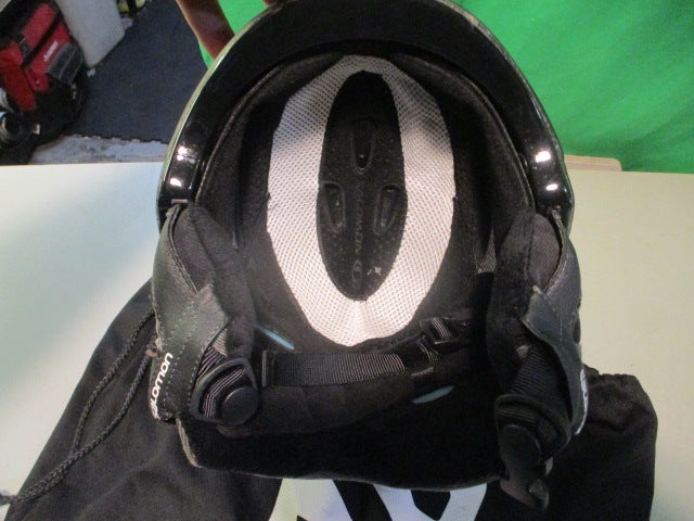 Load image into Gallery viewer, Used Salomon 56-59cm Medium Black Snow helmet (Air Bladder Not Working)
