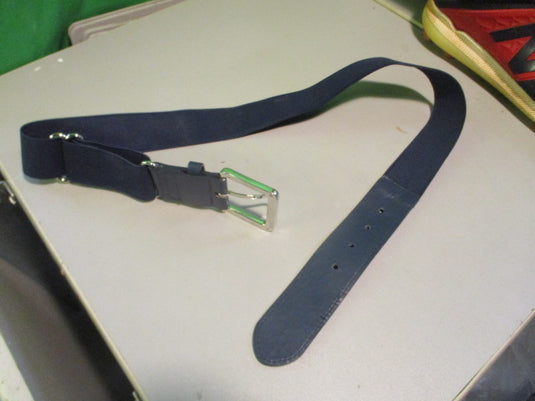 Used Dark Blue Adult Baseball Belt