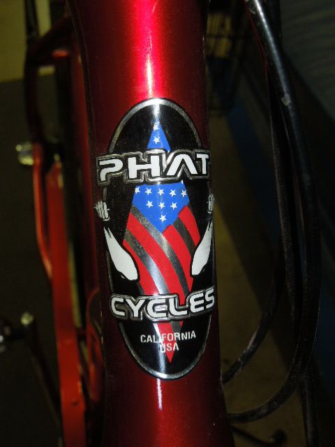 Used Phat Cycles Rumble Beach Cruiser 29" Wheels in Cherry Red