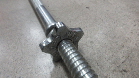 Used Chrome Fitness Bar w/ Spin Locks