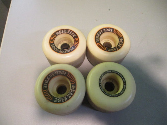 Used Spitfire F4 Lock-In Full Skateboard Wheels Set Of Four