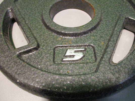 Used CAP 5 LB Cast Iron Weight Plate