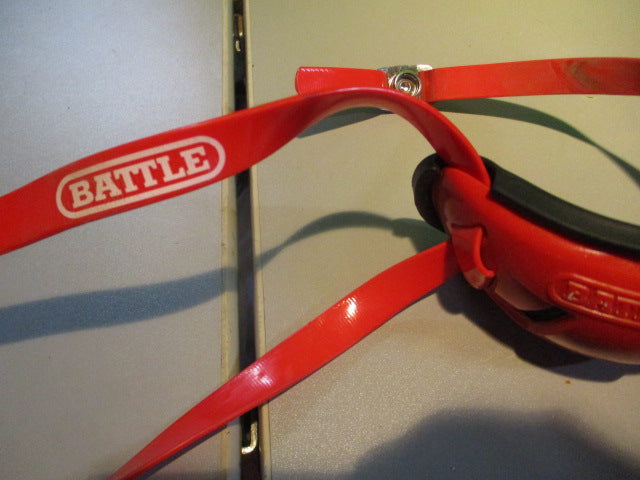 Load image into Gallery viewer, Used Battle Youth Red Football helmet Chin Strap
