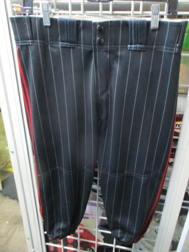 Used Swaggie Athlete Pin Striped and Red Piping Elastic Bottom Pants Youth Large