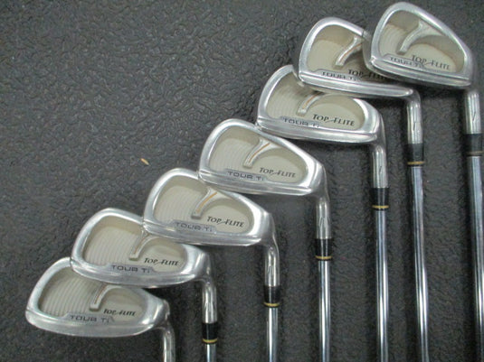 Used Top Flite Tour Ti Senior A Flex Iron Set 3-PW (Missing 8 Iron)