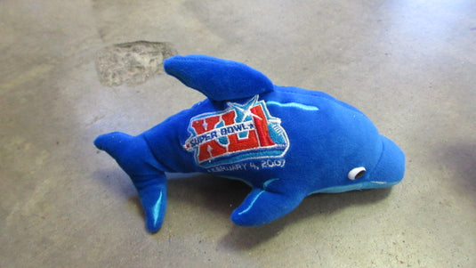 Mini Embroidered Super Bowl 2007 Dolphin Stuffed Animal