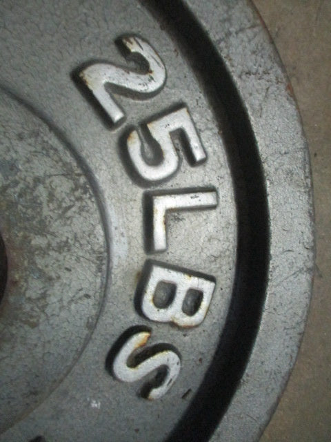 Used Cap 25LB Olympic Weight Plate