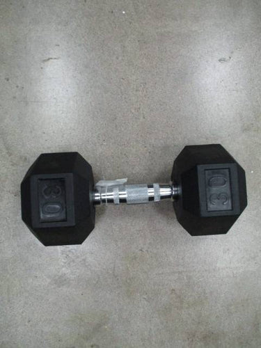 New Rising Sports 45 lb Rubber Dumbbell