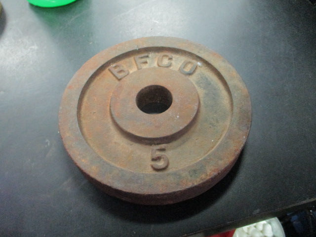 Load image into Gallery viewer, Used BFCO 5LB Standard Weight Plate
