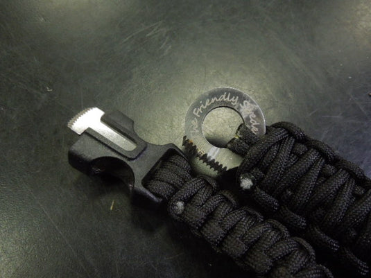 Used Paracord Survival Bracelet