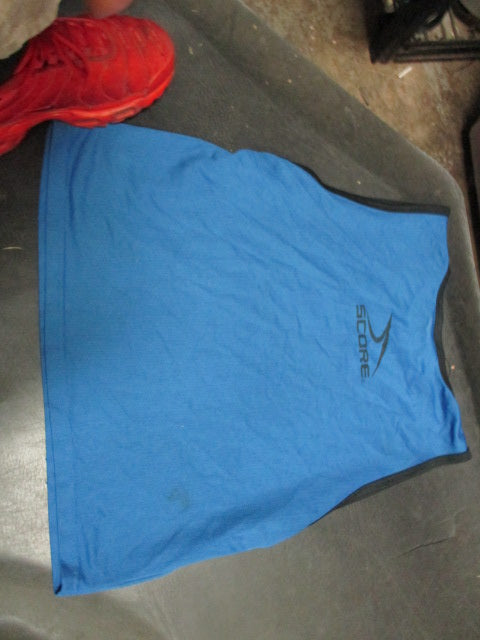 Load image into Gallery viewer, Used Score Size Youth Blue Soccer Practice Jersey
