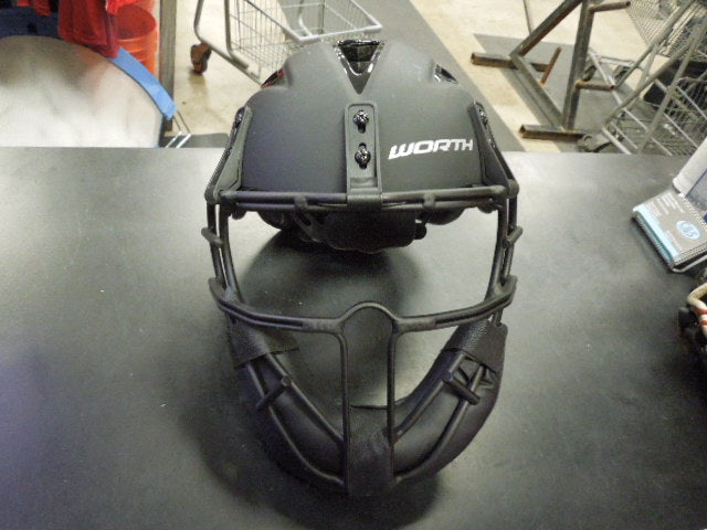 Load image into Gallery viewer, Used Worth Legit Slowpitch Pitchers Mask Helmet
