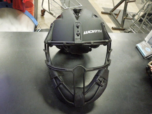 Used Worth Legit Slowpitch Pitchers Mask Helmet