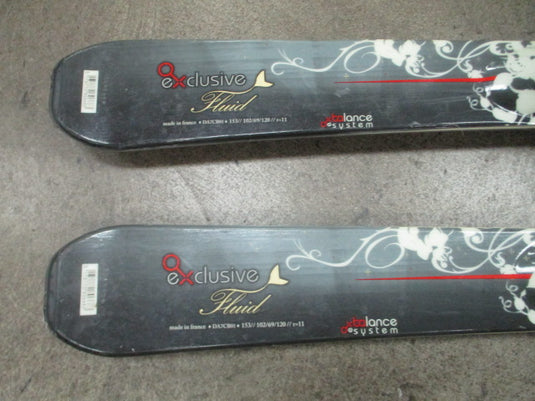 Used Dynastar Exclusive Fluid 153cm Skis w/ Fluid Bindings