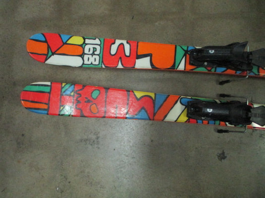 Used Scott P3 168cm Dual Tip Downhill Skis With Rossignol Bindings