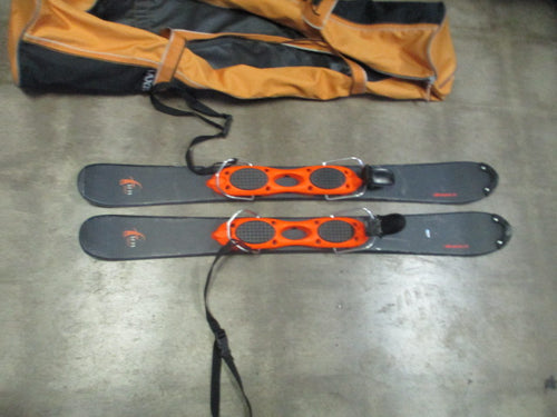 Used Nordica Fun Drive Ski Blades Trick Skis w/ Bag
