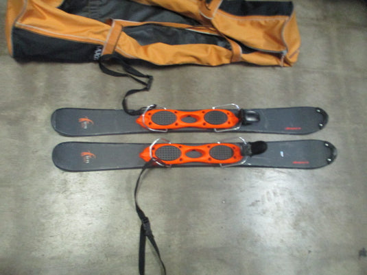 Used Nordica Fun Drive Ski Blades Trick Skis w/ Bag