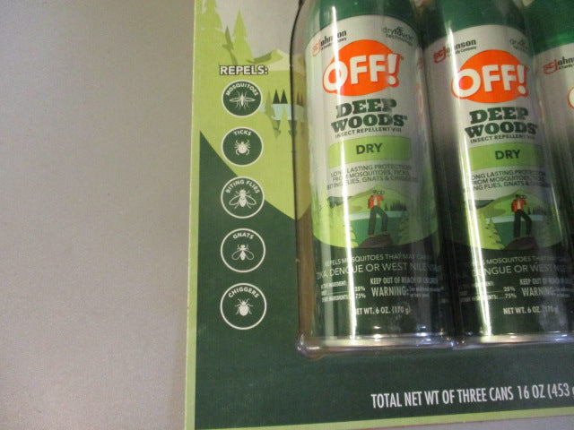 Load image into Gallery viewer, New Off! Deep Woods Insect Repellent 3 Pack
