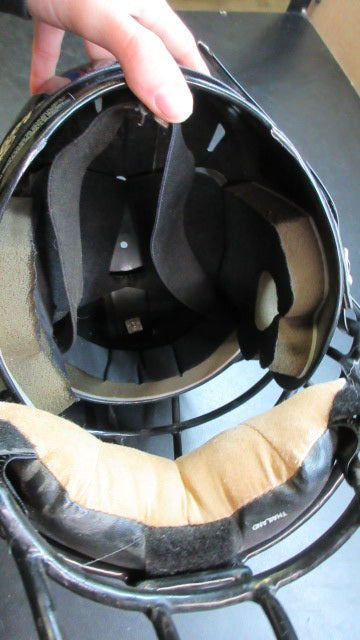 Load image into Gallery viewer, Used Rawlings Ai1 Baseball Catcher&#39;s Helmet and Mask Black 6 1/2 - 7 3/8
