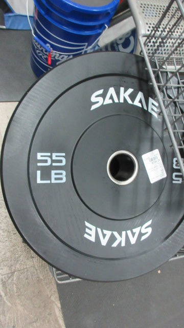 New CAP Olympic 55lb Rubber Bumper Plate
