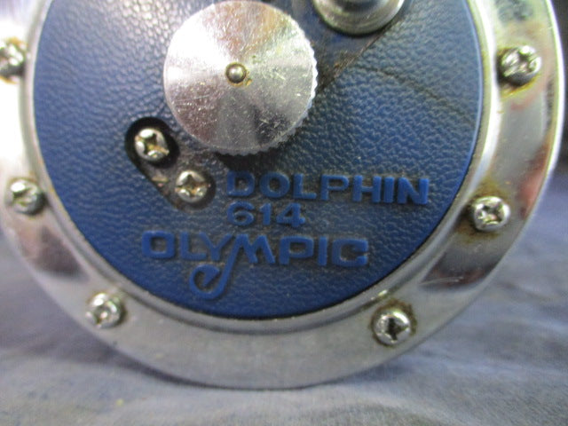 Load image into Gallery viewer, Used Olympic Dolphin 614 Fishing Reel w/ Line
