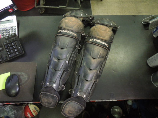 Used Champro Helmax 2.0 Youth Catchers Shin Guards