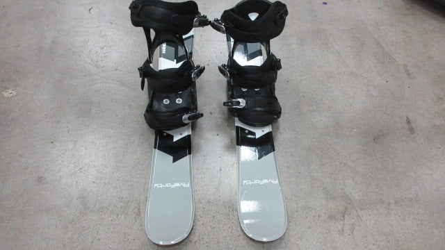 Load image into Gallery viewer, Used Phenom 90cm Five Forty 75 Ski Blades w/ Snowboard Bindings and Risers

