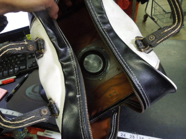 Load image into Gallery viewer, Vintage Leather Bowling Ball Bag
