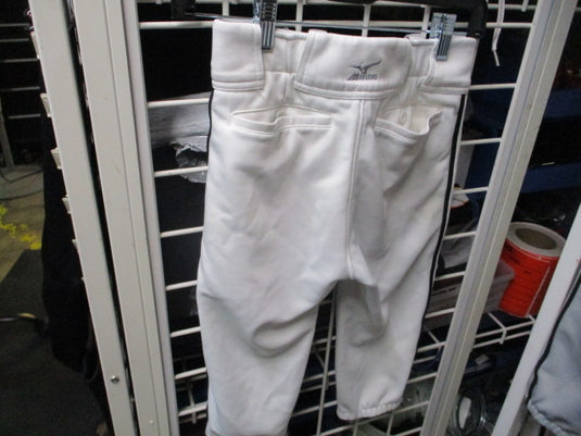 Used Mizuno Knicker Baseball Pant White w/ Black Piping Size Youth Large