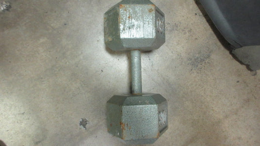 Used 80 LB Cast Iron Dumbbell