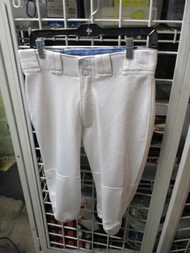 used Mizuno White Knicker Bottom Pants Adult Size Small - torn knee