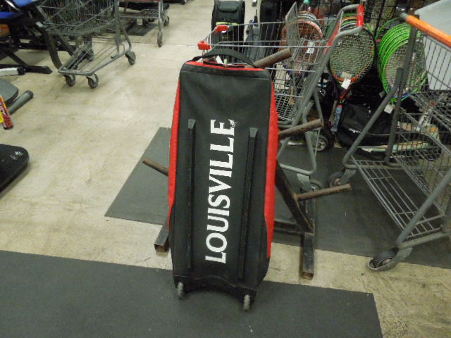 Load image into Gallery viewer, Used Louisville Slugger Select Rig Wheeled Bag in Red
