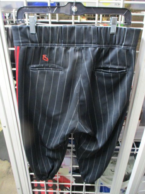 Used Swaggie Athlete Pin Striped and Red Piping Elastic Bottom Pants Youth Large