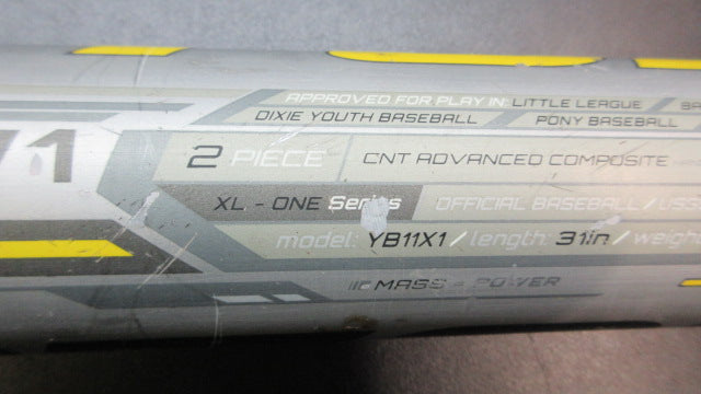 Load image into Gallery viewer, Used Easton XL1 31" -10 USSSA Composite Baseball Bat
