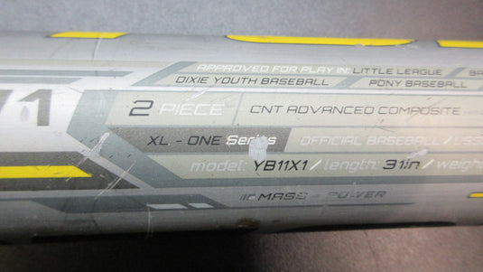 Used Easton XL1 31" -10 USSSA Composite Baseball Bat