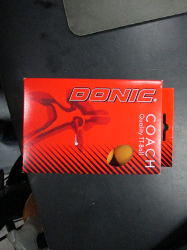 Donic Coach Quality Table Tennis Balls 6 Pack Orange