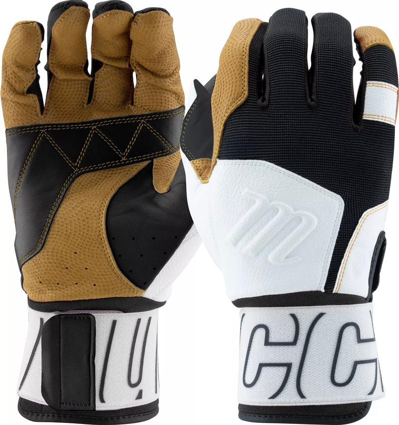 Load image into Gallery viewer, New Marucci Blacksmith Batting Gloves - Adult Size XL - White/Black
