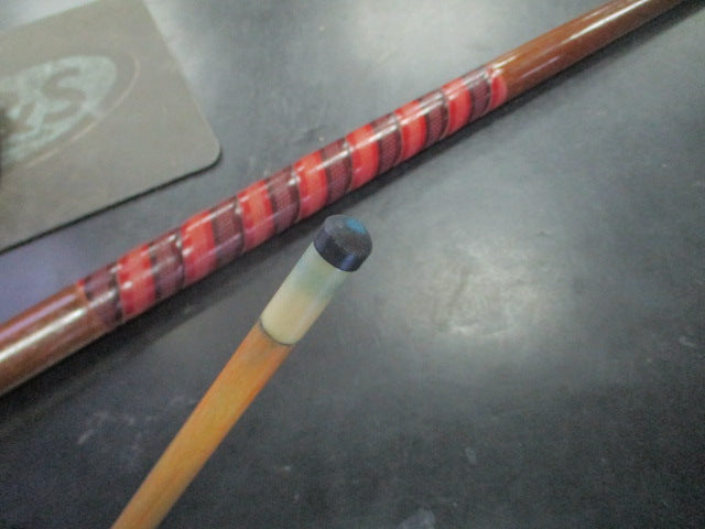 Load image into Gallery viewer, Used 2 Piece Wood and Wrapped Leather Pool Cue With Leather Case
