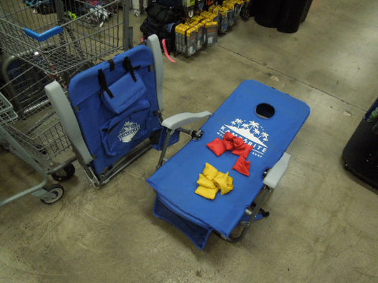 Used Kamp-Rite Beach Chair + Cornhole Game Combo includes 10 Bags 2 Chairs