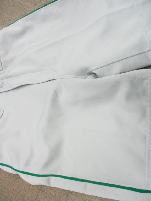 Load image into Gallery viewer, Mizuno Performance Gray Baseball Pants Sz Small - Green Piping
