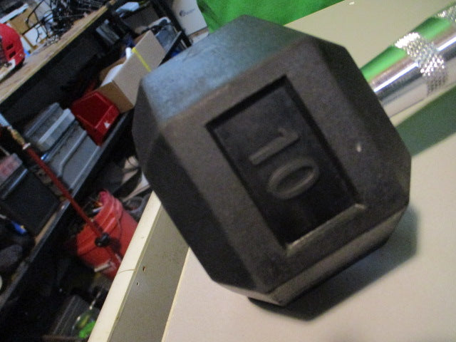 Load image into Gallery viewer, Used 10LB Rubber Hex Dumbbell
