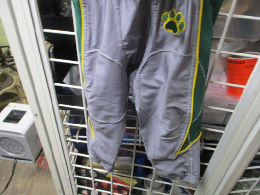 Used Grey & Green Football PAnts Youth Size Medium - no pads