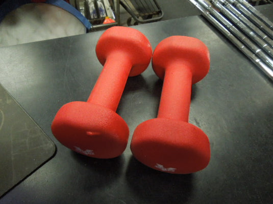 Like New Pair of Valeo 8 lb Neoprene Dumbbell