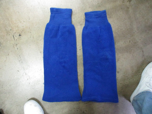 Used Blue Hockey Socks - Has Wear